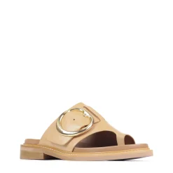 ORN LEATHER SLIDE SANDALS><noscript><img width=