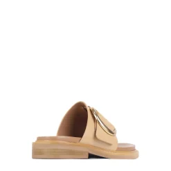 ORN LEATHER SLIDE SANDALS><noscript><img width=