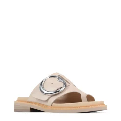 ORN LEATHER SLIDE SANDALS><noscript><img width=