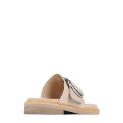 ORN LEATHER SLIDE SANDALS><noscript><img width=