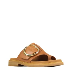 ORN LEATHER SLIDE SANDALS><noscript><img width=