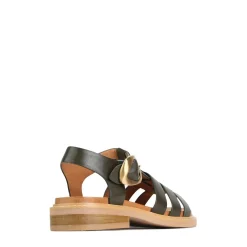 ORNAMENT LEATHER SANDALS><noscript><img width=