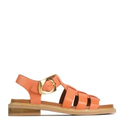 ORNAMENT LEATHER SANDALS><noscript><img width=