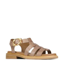 ORNAMENT LEATHER SANDALS><noscript><img width=