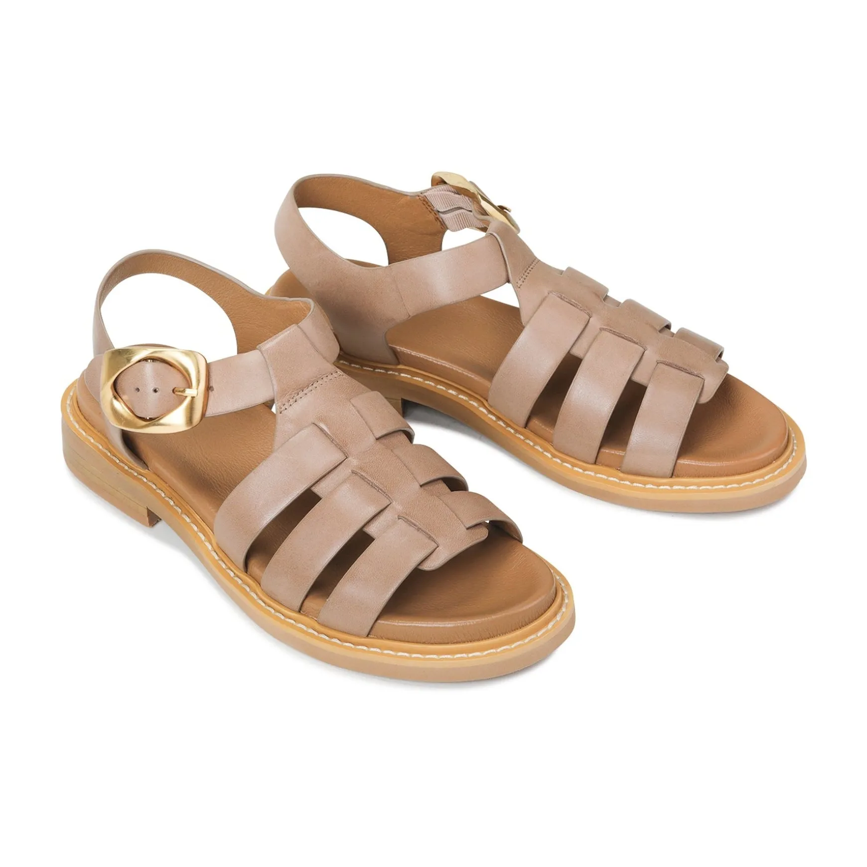 ORNAMENT LEATHER SANDALS>EOS Footwear New