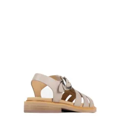 ORNAMENT LEATHER SANDALS><noscript><img width=