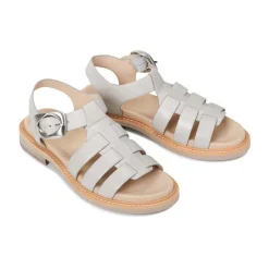 ORNAMENT LEATHER SANDALS><noscript><img width=