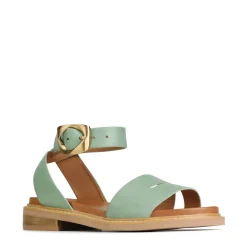 ORNAMENTAL ANKLE STRAP SANDALS LEATHER><noscript><img width=