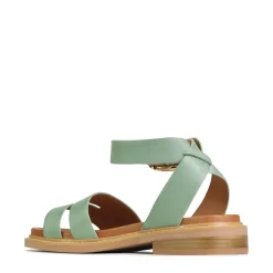 ORNAMENTAL ANKLE STRAP SANDALS LEATHER><noscript><img width=