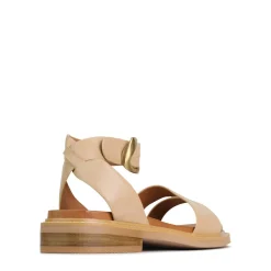 ORNAMENTAL ANKLE STRAP SANDALS LEATHER><noscript><img width=