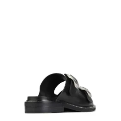 ORNATE SLIDE SANDALS LEATHER><noscript><img width=