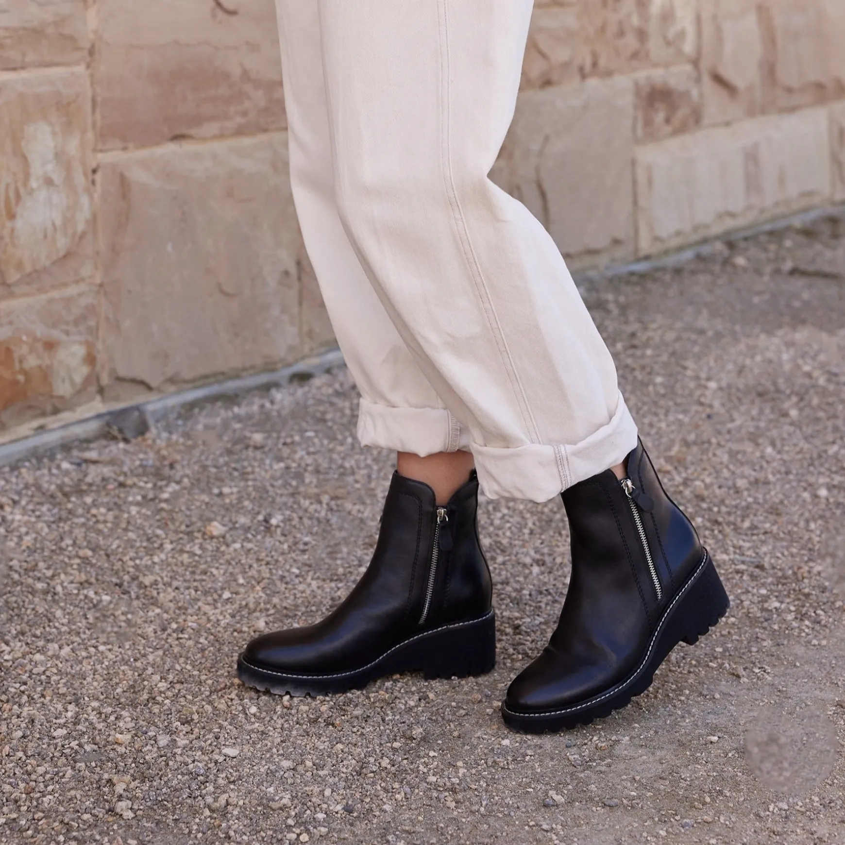 PARSON WEDGE BOOT LEATHER>EOS Footwear Cheap