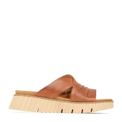 PELA LEATHER SLIDE SANDALS><noscript><img width=