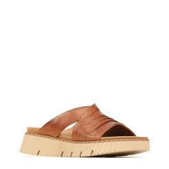 PELA LEATHER SLIDE SANDALS><noscript><img width=