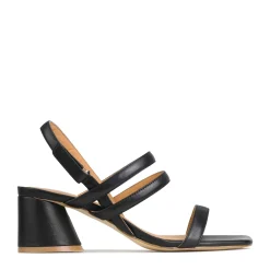 PETELLA LEATHER BLOCK HEEL SANDALS>EOS Footwear Best Sale