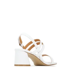 PETELLA LEATHER BLOCK HEEL SANDALS><noscript><img width=