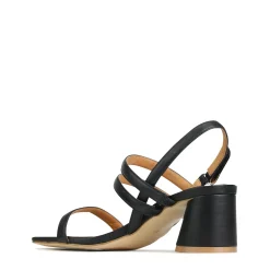 PETELLA LEATHER BLOCK HEEL SANDALS><noscript><img width=