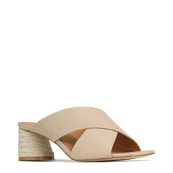 PETORA LEATHER SLIDE HEELED SANDAL><noscript><img width=