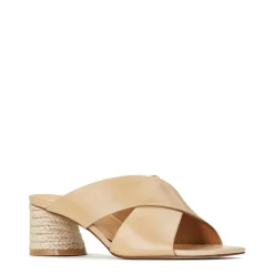 PETORA LEATHER SLIDE HEELED SANDAL><noscript><img width=