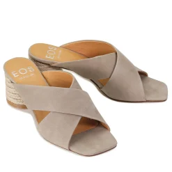 PETORA LEATHER SLIDE HEELED SANDAL><noscript><img width=