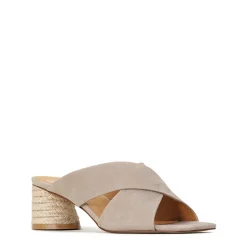 PETORA LEATHER SLIDE HEELED SANDAL><noscript><img width=
