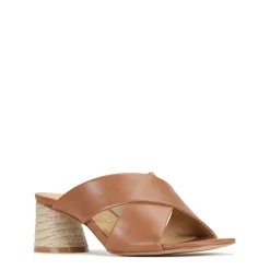 PETORA LEATHER SLIDE HEELED SANDAL><noscript><img width=