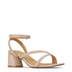 PETRICIA LEATHER BLOCK HEEL SANDALS><noscript><img width=