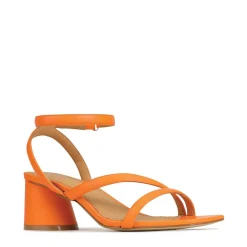 PETRICIA LEATHER BLOCK HEEL SANDALS><noscript><img width=