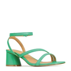 PETRICIA LEATHER BLOCK HEEL SANDALS><noscript><img width=