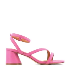PETRICIA LEATHER BLOCK HEEL SANDALS><noscript><img width=