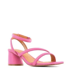 PETRICIA LEATHER BLOCK HEEL SANDALS><noscript><img width=