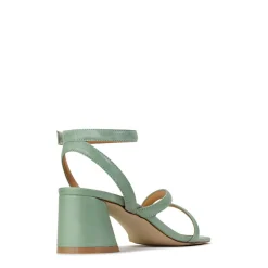 PETRICIA LEATHER BLOCK HEEL SANDALS><noscript><img width=