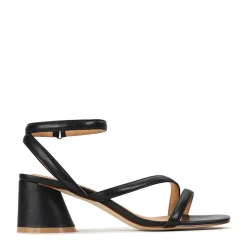 PETRICIA LEATHER BLOCK HEEL SANDALS><noscript><img width=