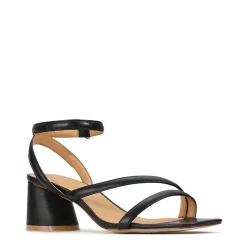 PETRICIA LEATHER BLOCK HEEL SANDALS><noscript><img width=
