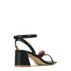 PETRICIA LEATHER BLOCK HEEL SANDALS><noscript><img width=