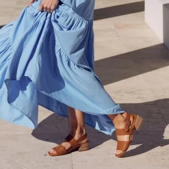 SAIGE LOW HEEL SANDALS>EOS Footwear Store