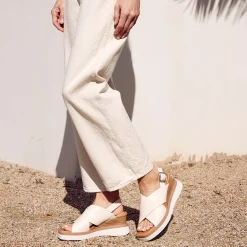 SASILLE WEDGE SANDALS LEATHER>EOS Footwear Outlet