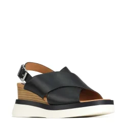 SASILLE WEDGE SANDALS LEATHER><noscript><img width=