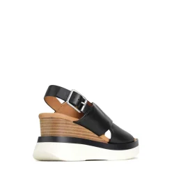 SASILLE WEDGE SANDALS LEATHER><noscript><img width=