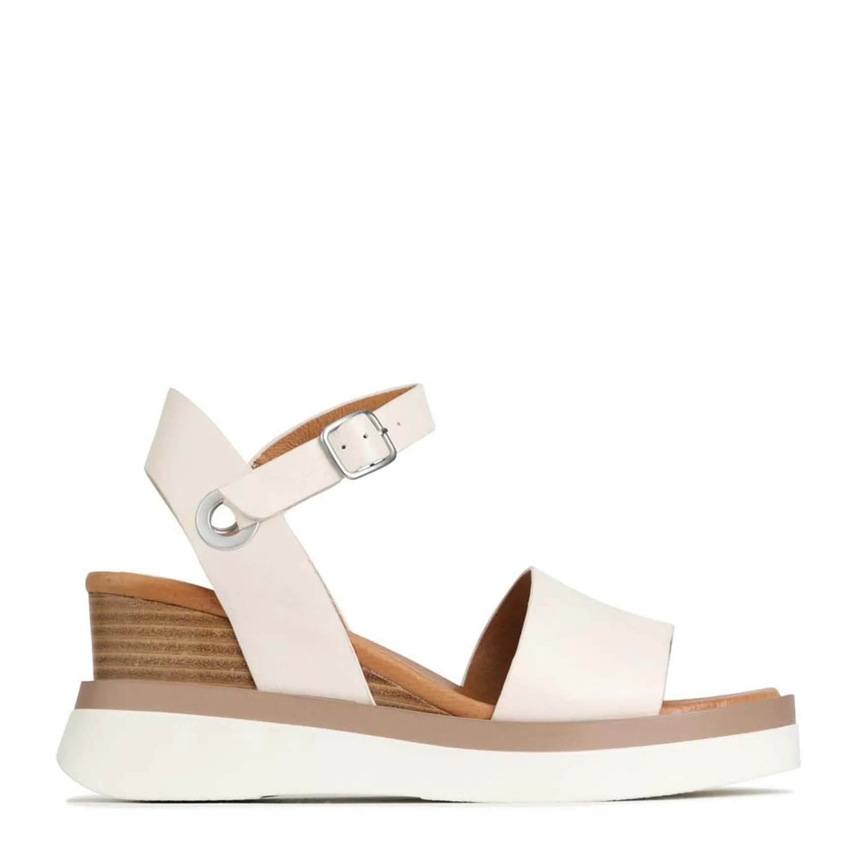 SASKIA STRAP WEDGE SANDALS LEATHER>EOS Footwear New