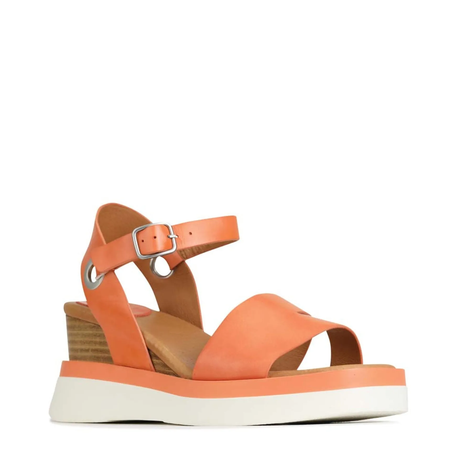 SASKIA STRAP WEDGE SANDALS LEATHER>EOS Footwear New