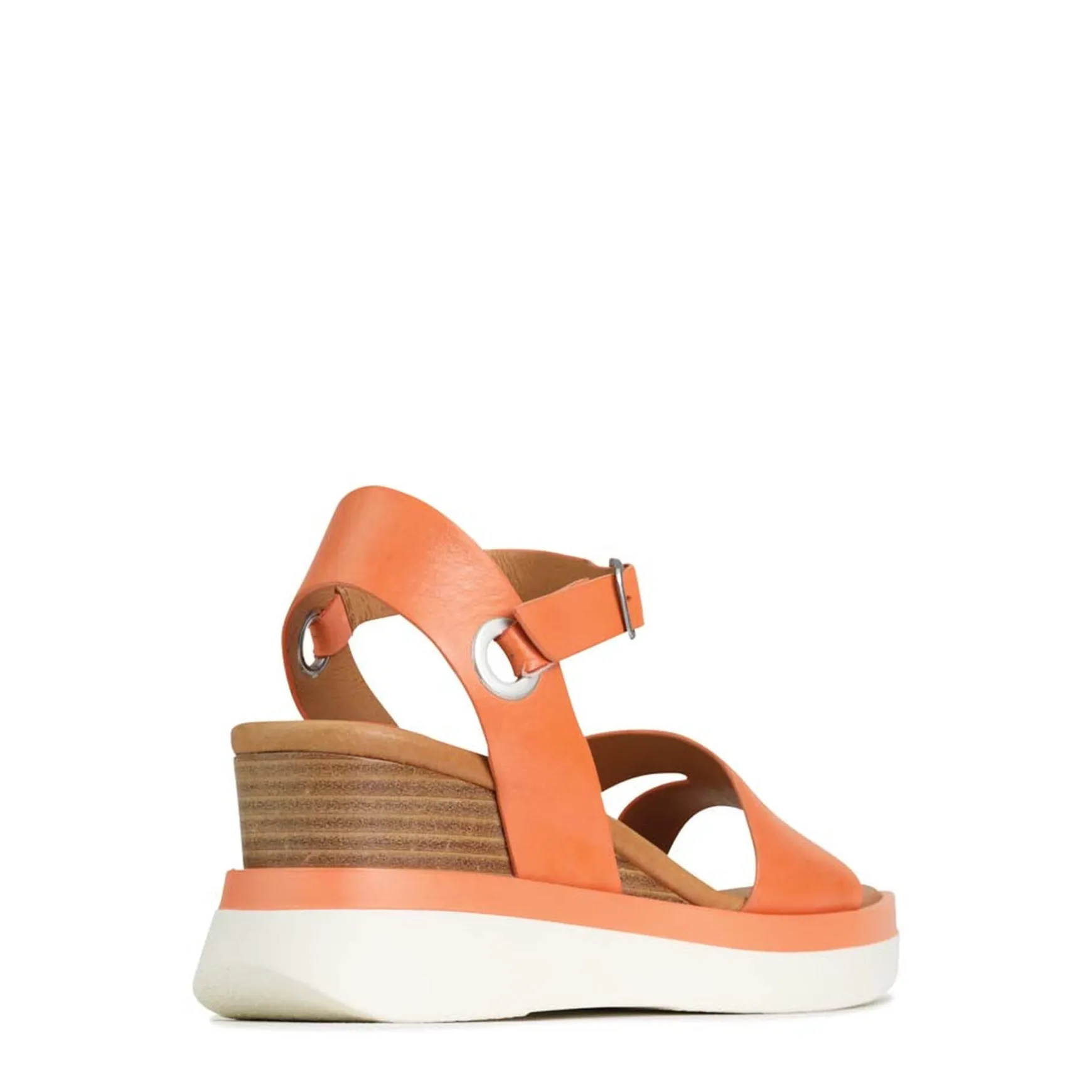 SASKIA STRAP WEDGE SANDALS LEATHER>EOS Footwear New