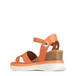 SASKIA STRAP WEDGE SANDALS LEATHER><noscript><img width=
