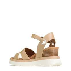 SASKIA STRAP WEDGE SANDALS LEATHER><noscript><img width=