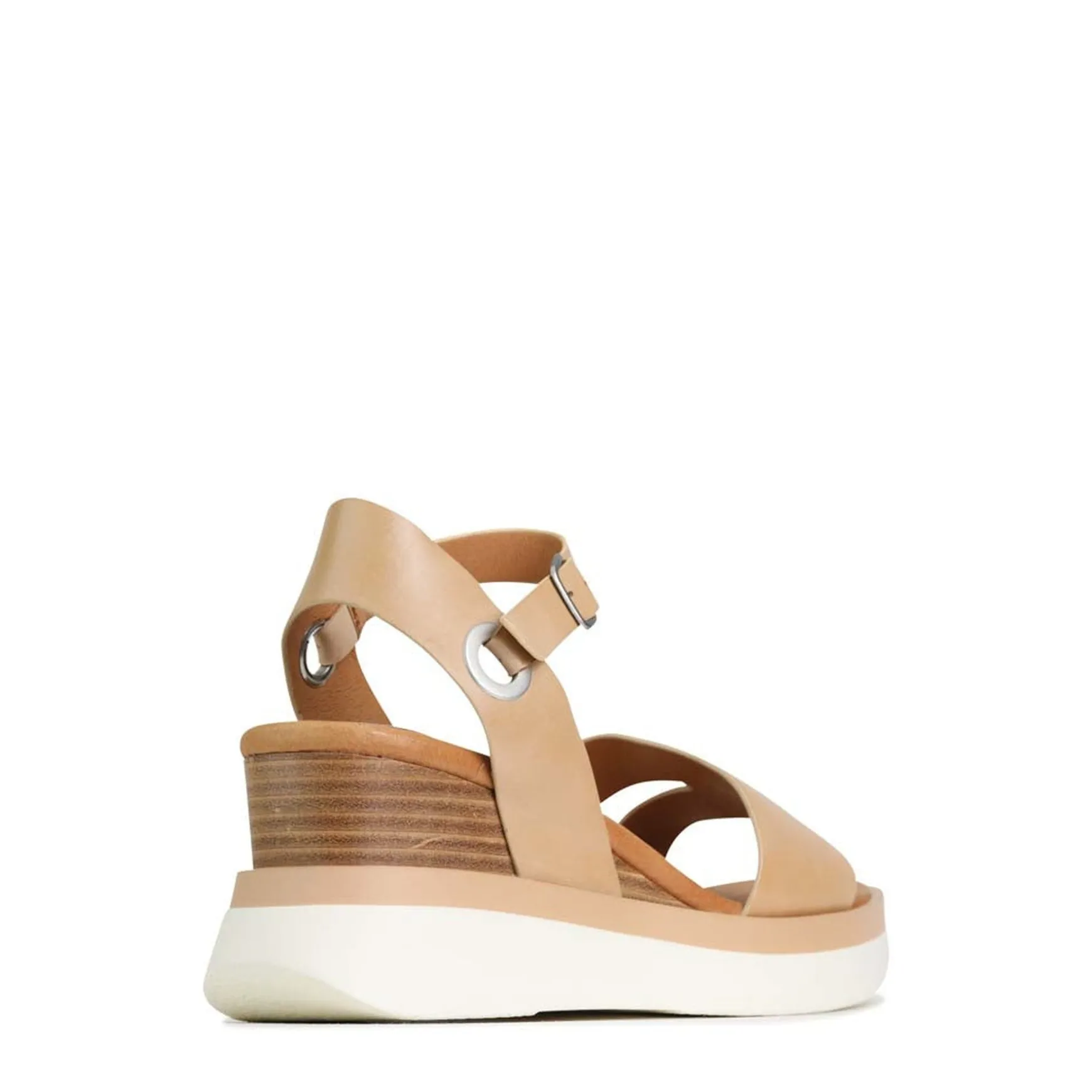 SASKIA STRAP WEDGE SANDALS LEATHER>EOS Footwear New