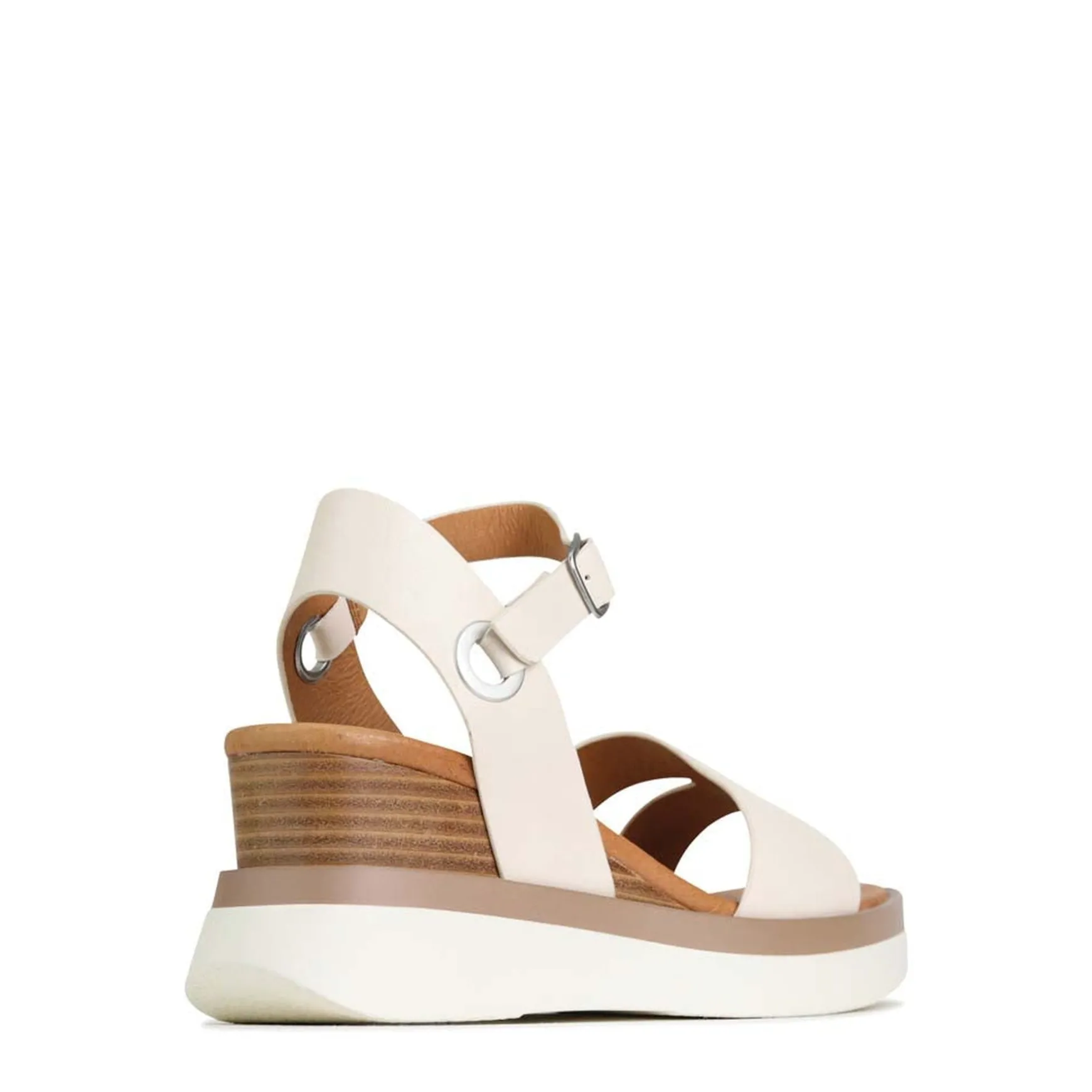 SASKIA STRAP WEDGE SANDALS LEATHER>EOS Footwear New
