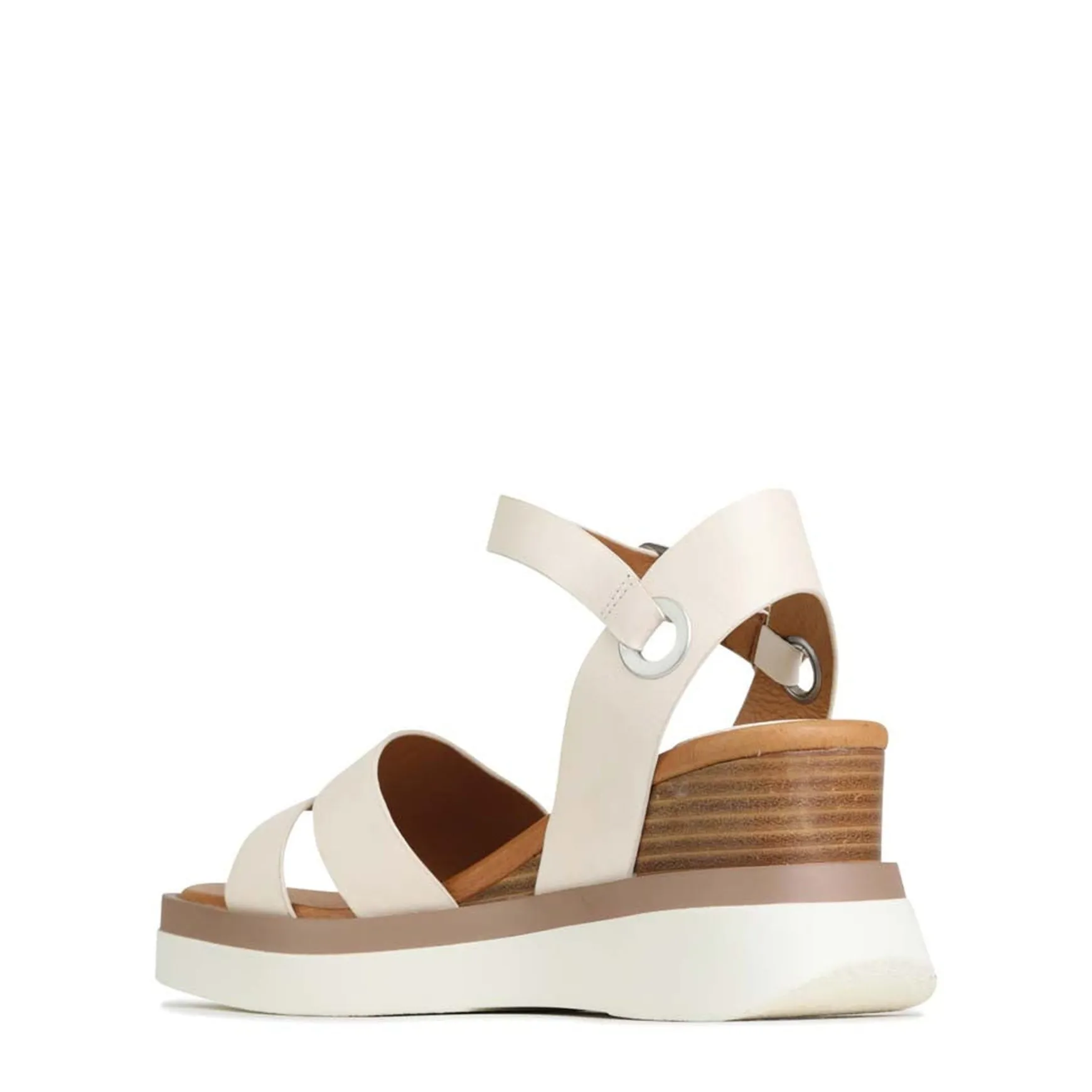 SASKIA STRAP WEDGE SANDALS LEATHER>EOS Footwear New