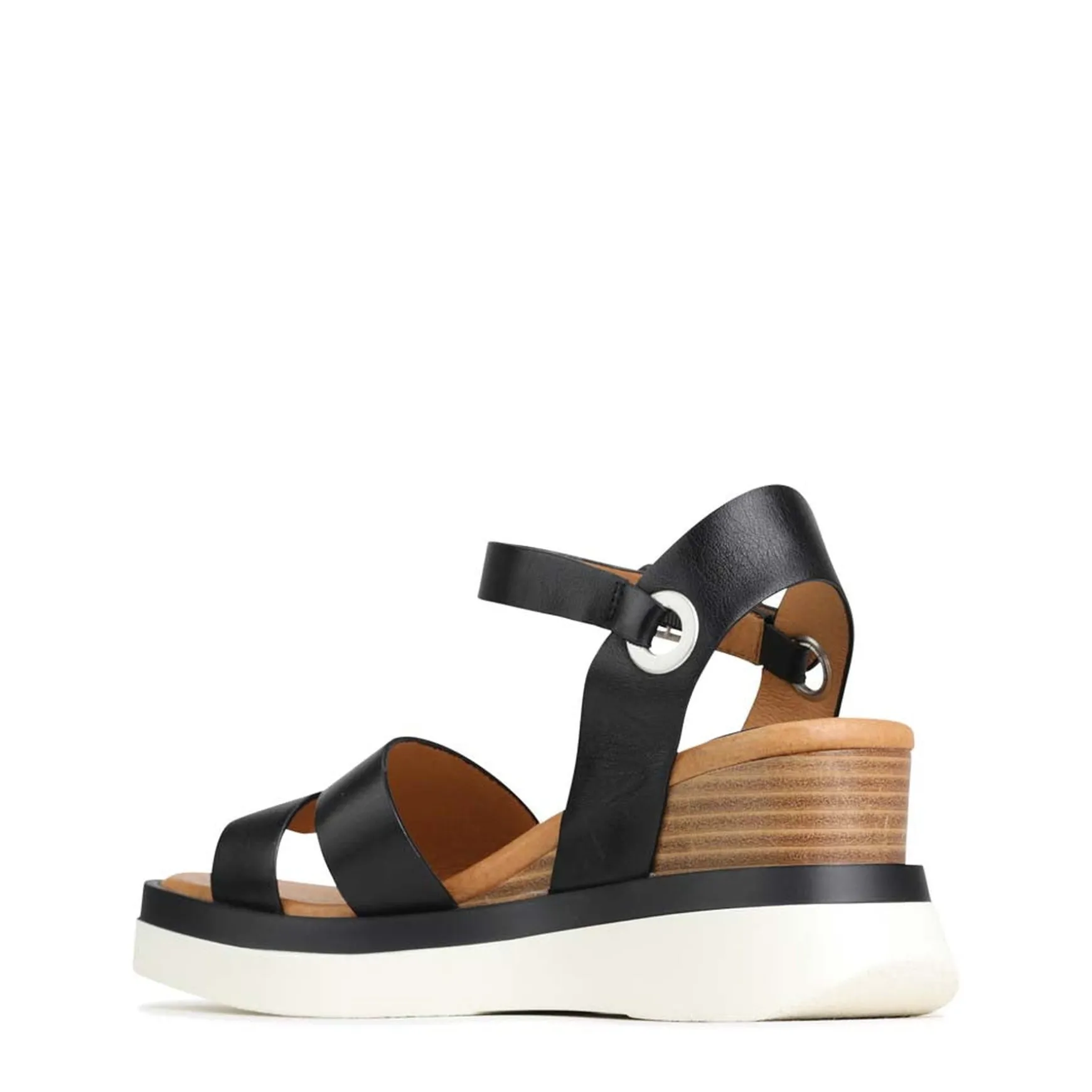SASKIA STRAP WEDGE SANDALS LEATHER>EOS Footwear New