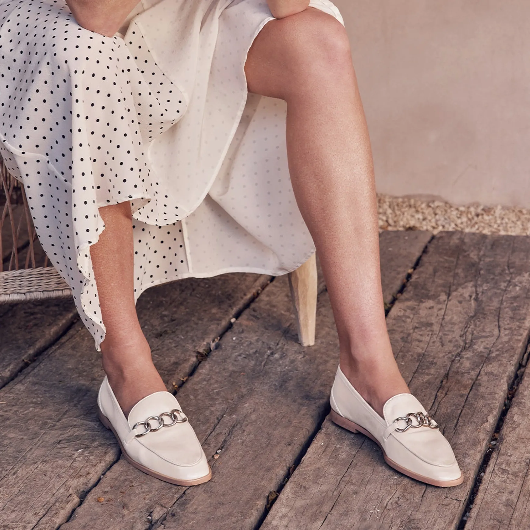 SENSE CHAIN LOAFER LEATHER>EOS Footwear Store