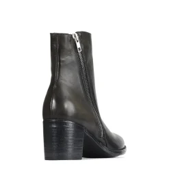 SERAPHIN LEATHER ZIP ANKLE BOOTS><noscript><img width=